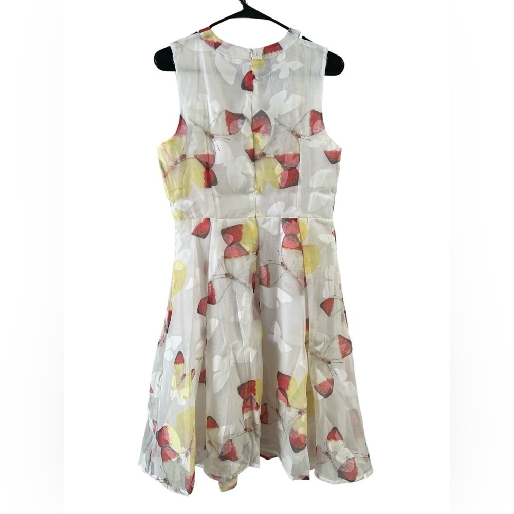 Zaful a-line red and white butterfly mini dress - Picture 3 of 3